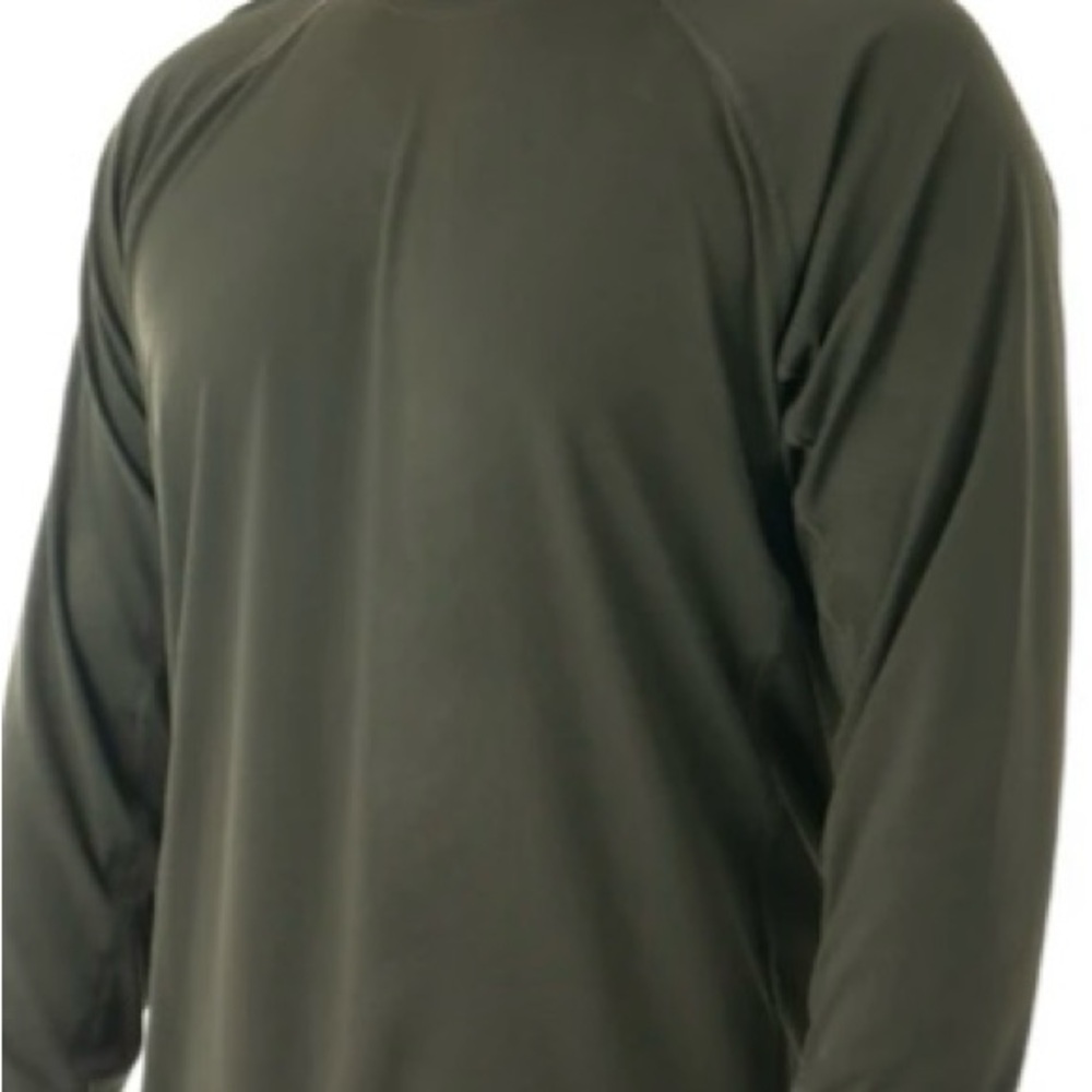 ARMY Dri-Duke Mens Moisture Contro Size MDLong Sleeve CompressionShirt Tan Beige